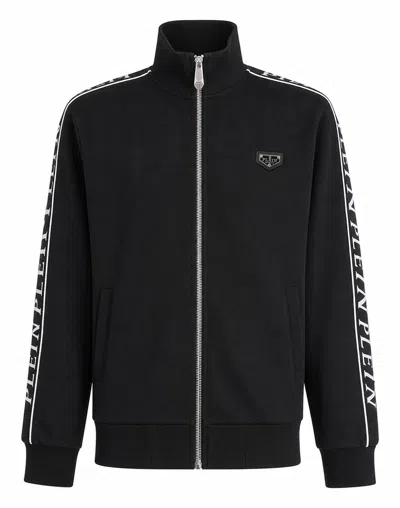 Philipp Plein Jogging Jacket Plein Tape In Black