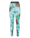 Philipp Plein Pineapple Skied Leggings In Multi