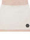 Philipp Plein Jogging Mini Skirt In Neutrals