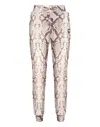 Philipp Plein Jogging Pants All-over Python In Animal Print