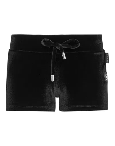 Philipp Plein Jogging Shorts Gothic Plein In Black