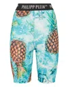 Philipp Plein Pineapple Stones Stones Cycling Shorts In Multi
