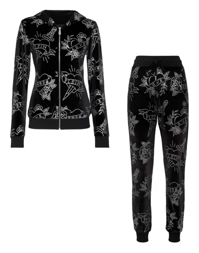 Philipp Plein Jogging Tracksuit: Top/trousers Love In Black