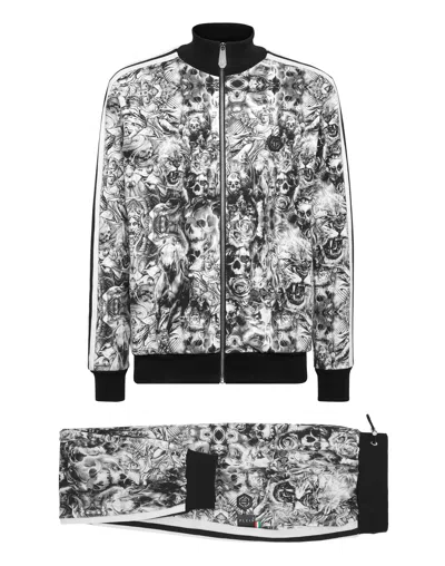 Philipp Plein Tattoo Print Track Pants In Black