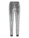 Philipp Plein Jogging Trousers Crystal Signature In Gray
