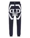 Philipp Plein Jogging Trousers Hexagon In Blue