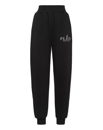 Philipp Plein Jogging Trousers Iconic Plein In Black