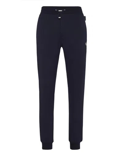 Philipp Plein Jogging Trousers Iconic Plein In Blue