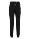 Philipp Plein Jogging Trousers Net Crystal Touch Fringe In Black