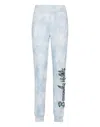 Philipp Plein Beverly Hills Crystal Embellished Track Pants In Blue