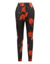 Philipp Plein Jogging Trousers "red Flowers Print" In Multi