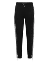 Philipp Plein Jogging Trousers Silver Fringe In Black