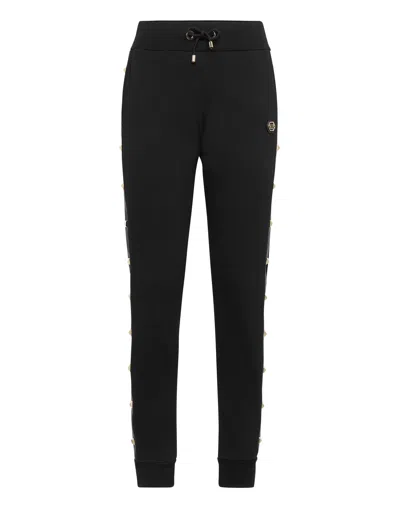 Philipp Plein Jogging Trousers Studs In Black