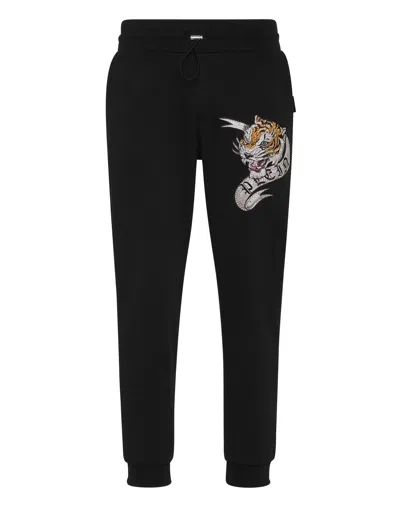 Philipp Plein Jogging Trousers Tattoo In Black