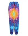 Philipp Plein Tie-dye Tracksuit Bottoms In Multi