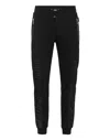 Philipp Plein Jogging Trousers With Nylon Inserts In Black
