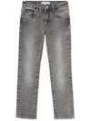 Philipp Plein Junior Appliqué Straight Jeans In Grey
