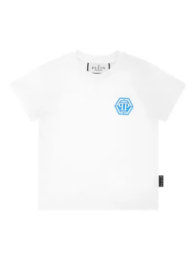Philipp Plein Junior Cotton T-shirt In White