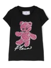 Philipp Plein Junior Graphic-print Short-sleeve T-shirt In Schwarz