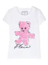Philipp Plein Junior Graphic-print Short-sleeve T-shirt In Weiss