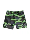 Philipp Plein Junior Graphic-print Shorts In Green