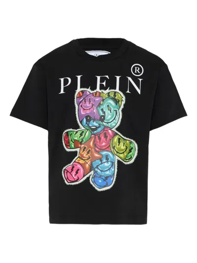 Philipp Plein Junior Kids' Graphic T-shirt In Black