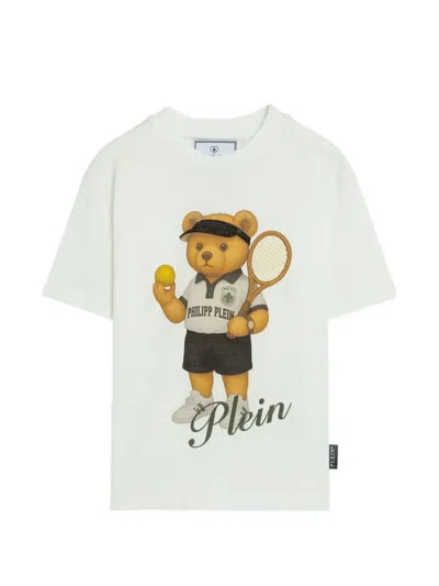 Philipp Plein Junior Kids' Graphic T-shirt In White
