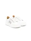Philipp Plein Junior Hexagon Studded Low-top Sneakers In White