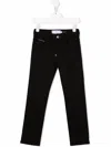 Philipp Plein Junior Iconic Plein Regular-fit Jeans In Black