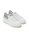 Philipp Plein Junior Logo Leather Sneakers In White