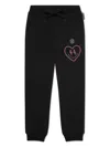 Philipp Plein Junior Logo-patch Elasticated-waist Track Pants In Black