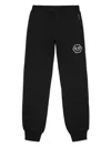 Philipp Plein Junior Logo-studded Track Pants In 黑色