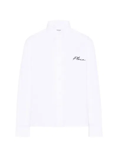 Philipp Plein Junior Kids' Long-sleeve Shirt In White
