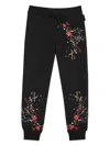 Philipp Plein Junior Paint Splatter-print Trousers In Black