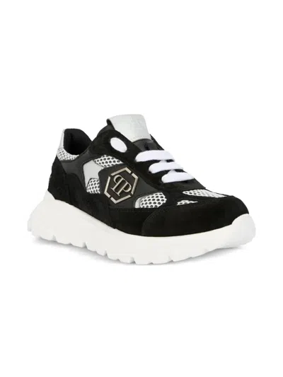 Philipp Plein Junior Kids' Panelled Low-top Sneakers In Multi