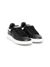 Philipp Plein Junior Runner Leather Trainers In Black
