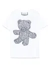 Philipp Plein Junior Teddy Bear T-shirt In White