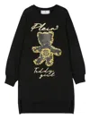 Philipp Plein Junior Teddy Long-sleeve Dress In Black