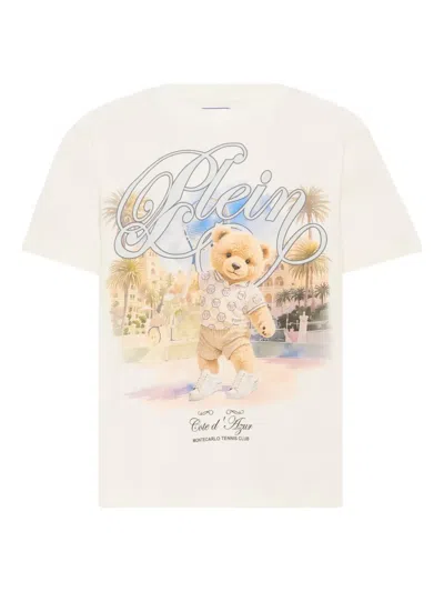 Philipp Plein Junior Kids' Teddy-print T-shirt In Multi