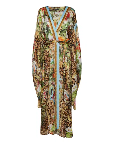 PHILIPP PLEIN KAFTAN LEOPARD