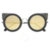 Philipp Plein Katy Gold Mirrored Cat Eye Ladies Sunglasses 000-wes0048-pco002n-mgxg