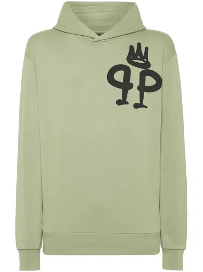 Philipp Plein King Hoodie In Green