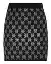 Philipp Plein Knitted Strass Mini Skirt Monogram