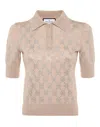 Philipp Plein Knitted Strass Polo-neck Ss Monogram