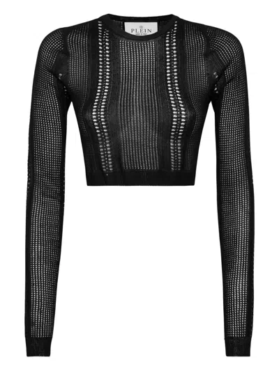 Philipp Plein Knitted Tank Top In Black