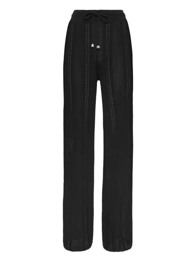 Philipp Plein Knitted Trousers In Black