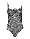 Philipp Plein Lace Body Skull In Black