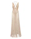 Philipp Plein Lace Long Dress In Multi
