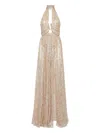 PHILIPP PLEIN LACE PIERCING MAXI DRESS