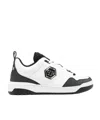 Philipp Plein Contrast Sole Sneakers Perforated Detailing In White